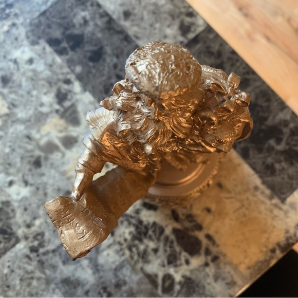 Gold Santa musical figurine Christmas decor - Picture 10 of 12